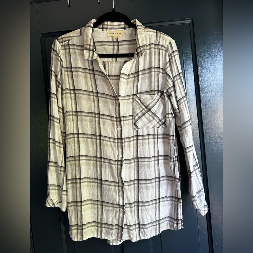 Cloth & Stone for Anthropologie flannel shirt sz S